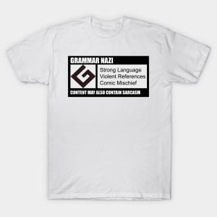 Grammar Nazi Label T-Shirt